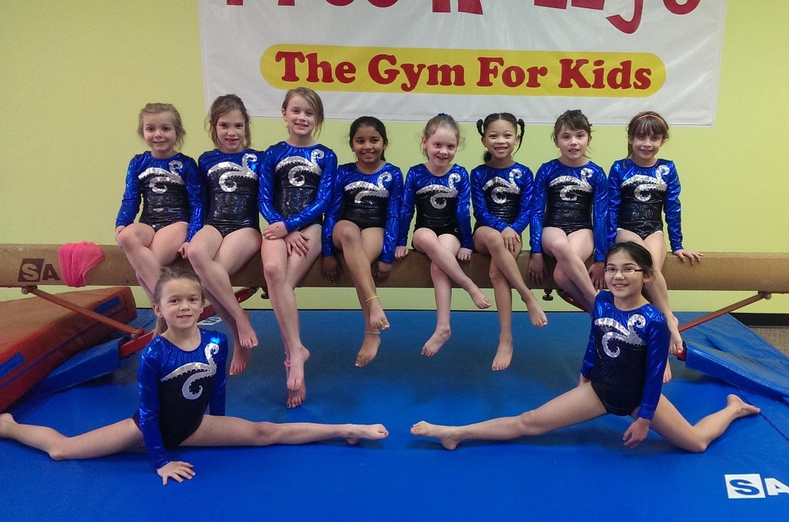 Childrens grade school gymnastics